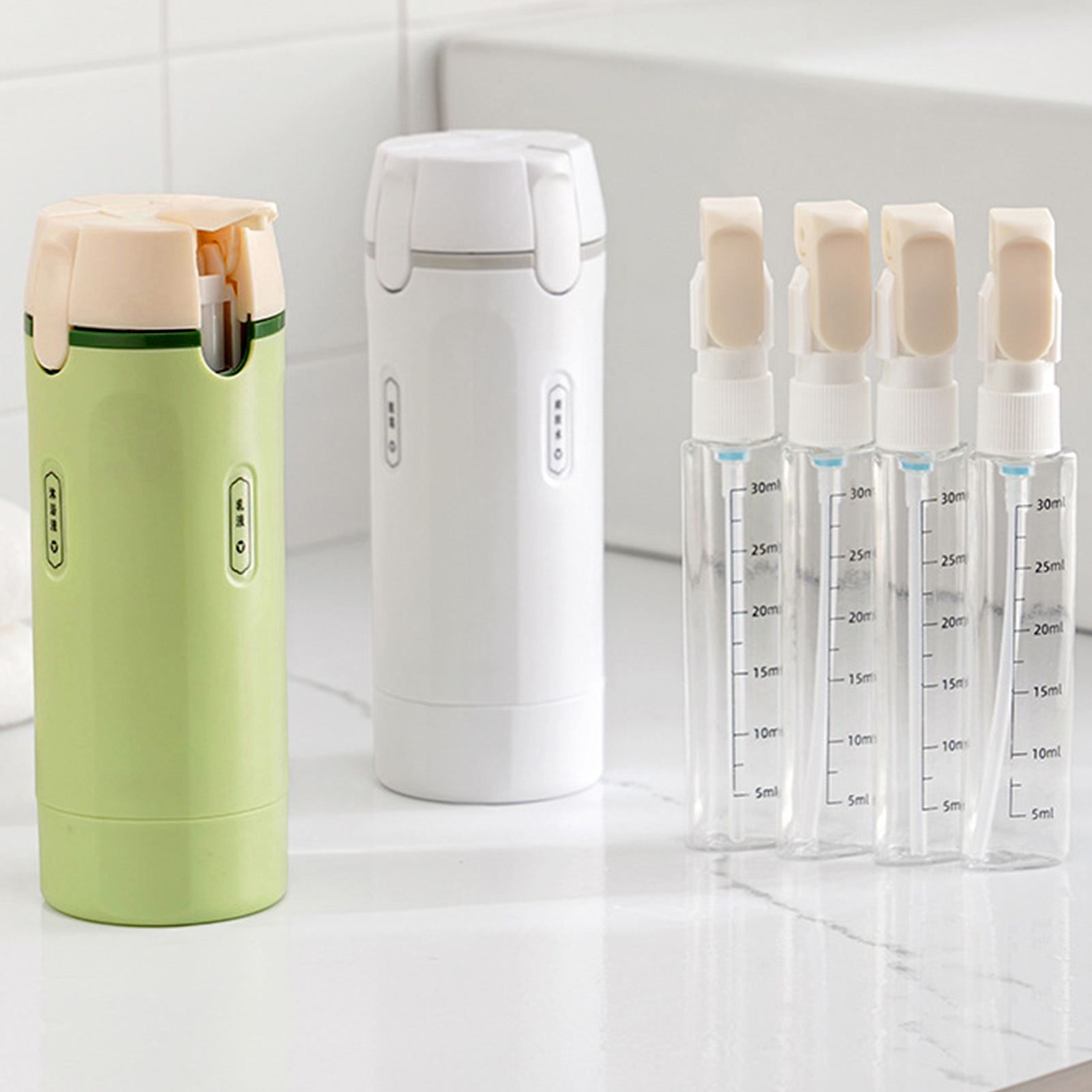 Gel Refill Pack - 4-in-1 Travel Liquid Dispenser Split Bottle