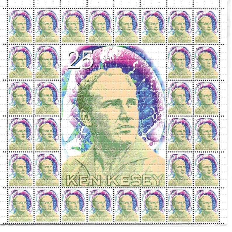 Ink Blotter Paper - Kesey Stamps Psychedelic LSD Acid Free