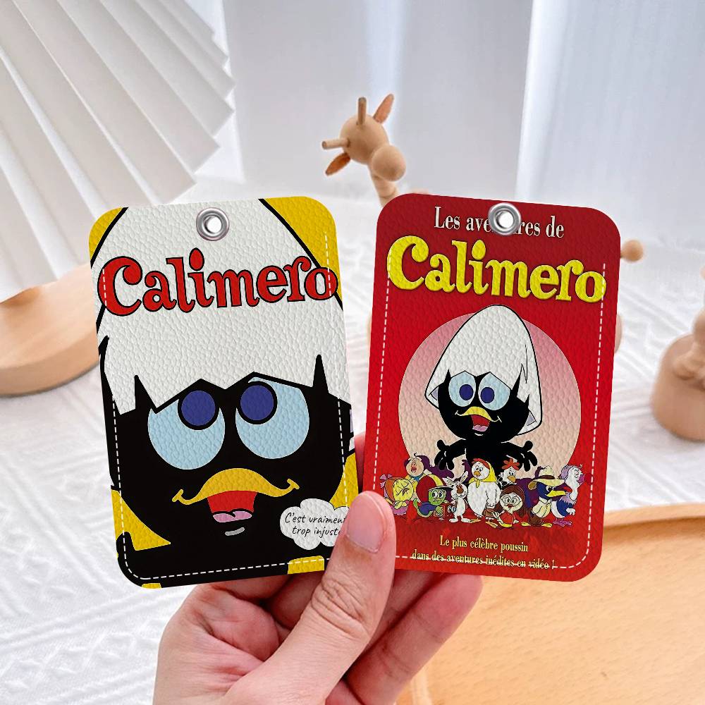 Card Index Box - Cartoon C-Calimero 1Pc PU Leather Card