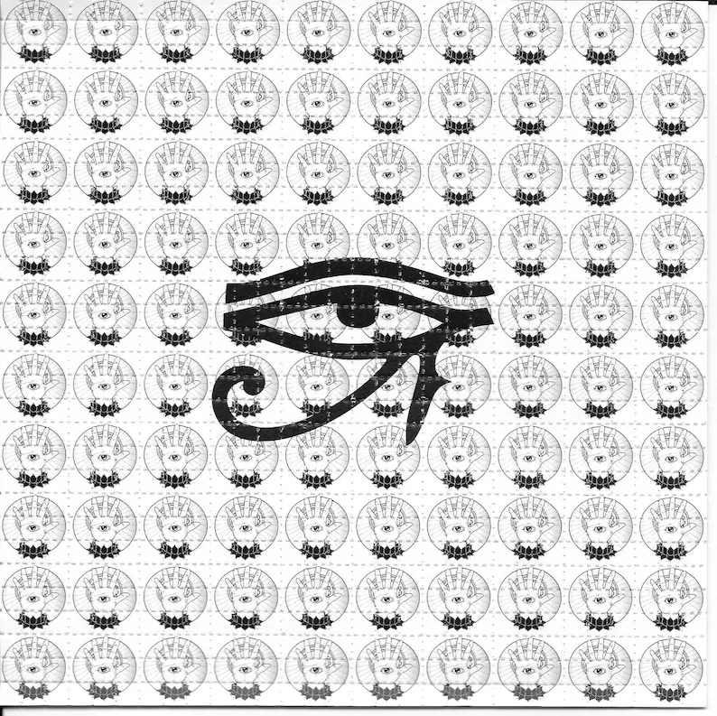 Ink Blotter Paper - Eye of Providence Psychedelic LSD Acid