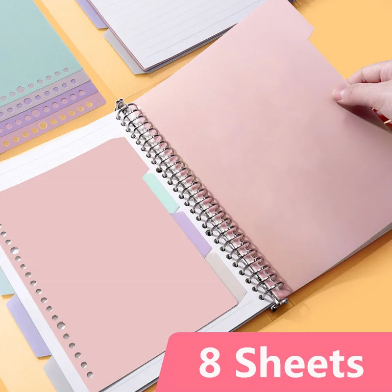 Tab Divider A4 - Colorful Dividers for A5 Planner Index