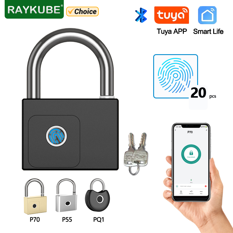 Letter Opener Brass - RAYKUBE Tuya Smart Padlock Fingerprint Waterproof