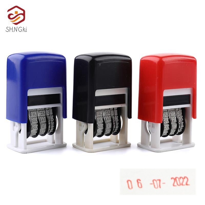 Rubber Date Stamp - 1Pcs Cute Date Stamp In English