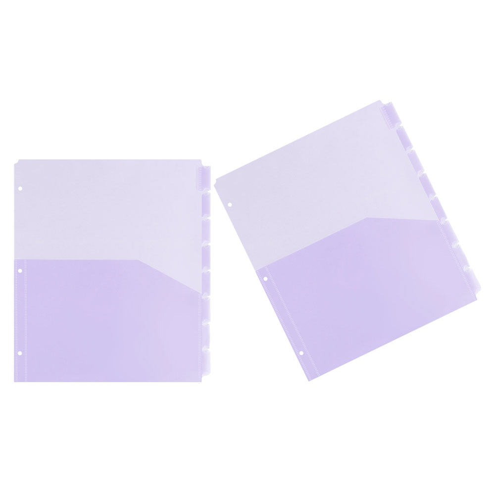 Tab Divider A4 - 2Sets A4 PP Plastic Binder Dividers