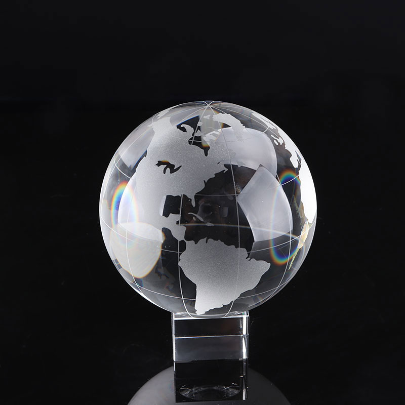 Paper Weight Crystal - Crystalball Paperweight Glass Football Basketball Earth