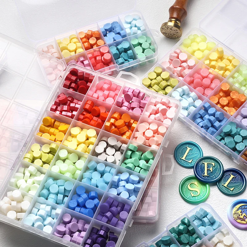 Wax Seal Stamp Set - Retro Sealing Wax Beads Set 10-15