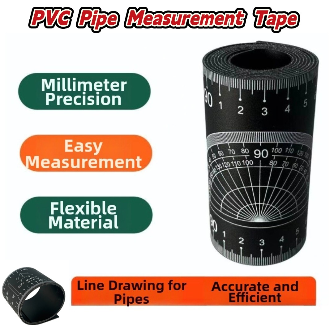 Tape Dispenser Weighted - 1PC PVC Pipe Diameter Measuring Tape