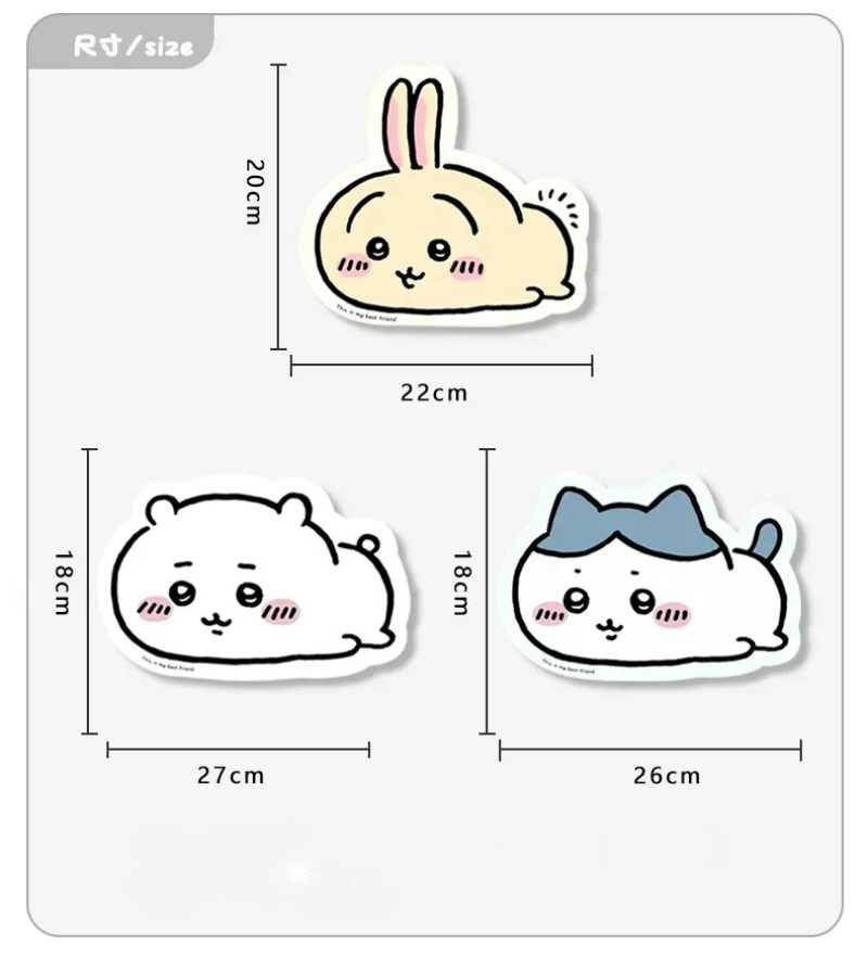 Chiikawa Cartoon Jiyi Usagi Ha - Leather Desk Pad ulasan dan harga
