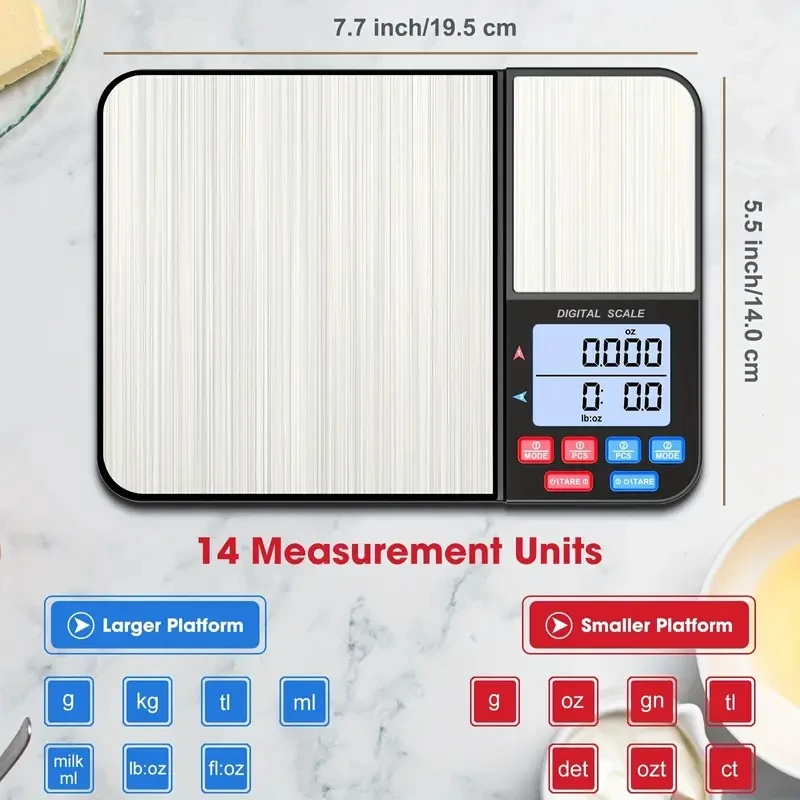 1pc Digital Kitchen Scale for  - Tape Dispenser Weighted ulasan dan harga