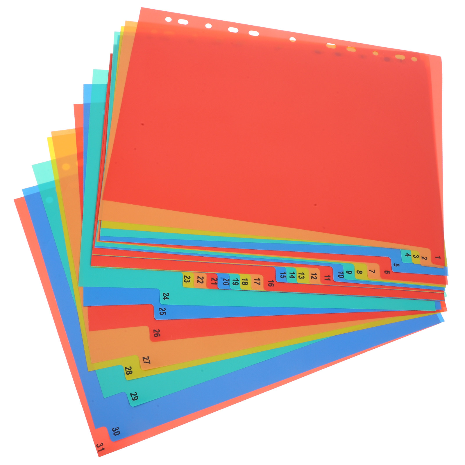 1Set Loose-Leaf Index Dividers - Tab Divider A4 ulasan dan harga