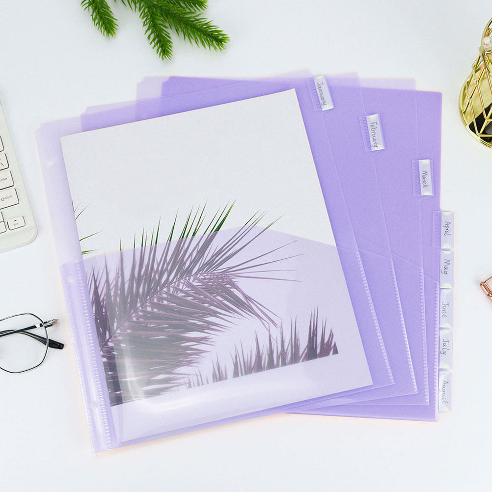 2Sets A4 PP Plastic Binder Div - Tab Divider A4 ulasan dan harga