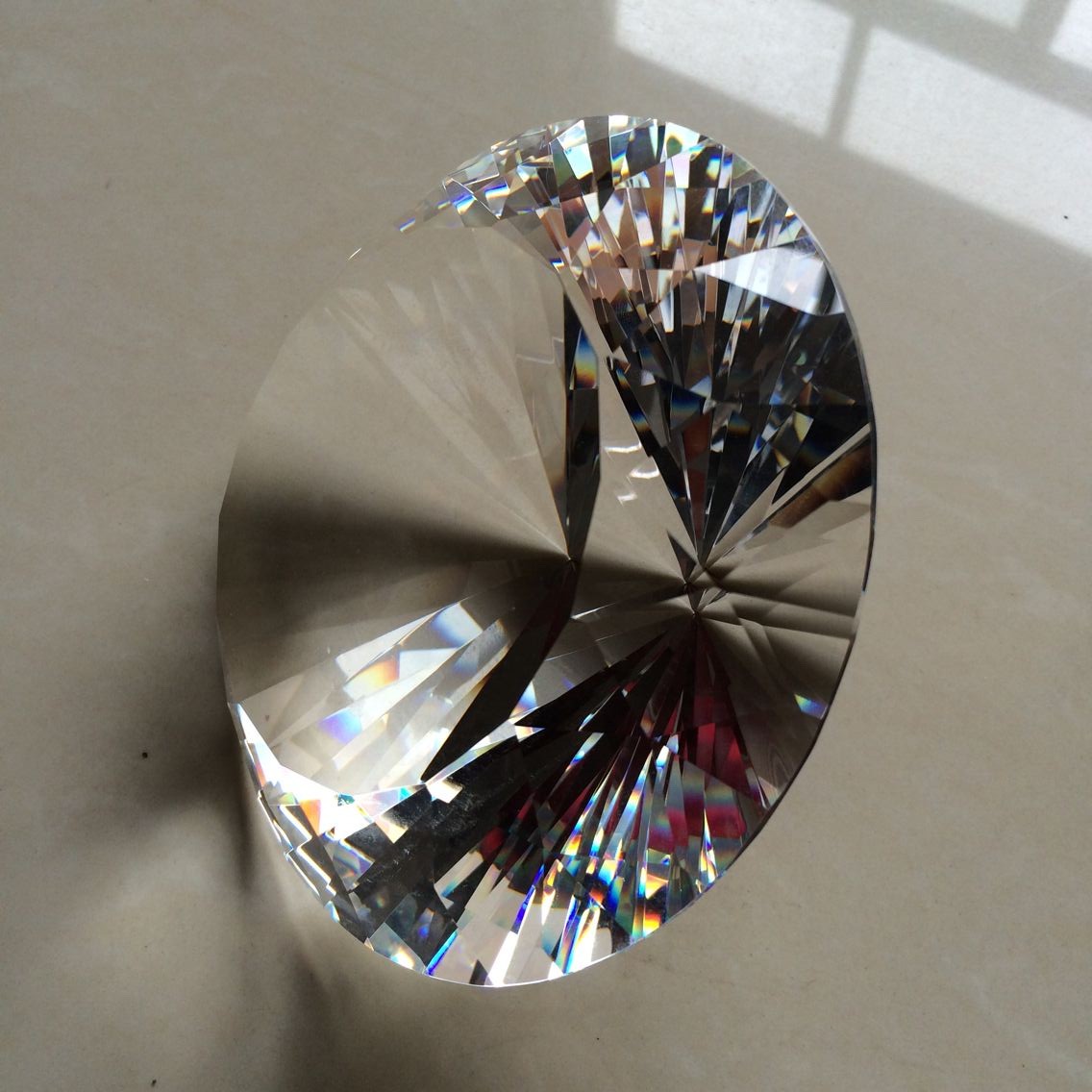 150mm Transparent Optical Crys - Paper Weight Crystal ulasan dan harga