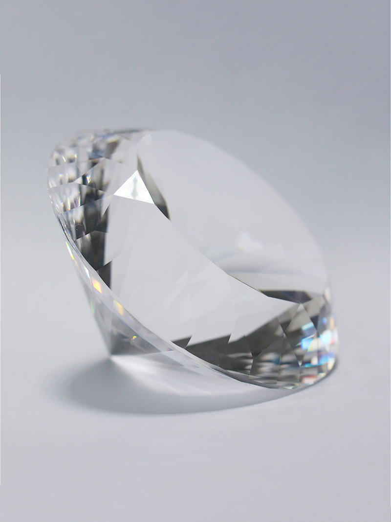 150mm Transparent Optical Crys - Paper Weight Crystal ulasan dan harga