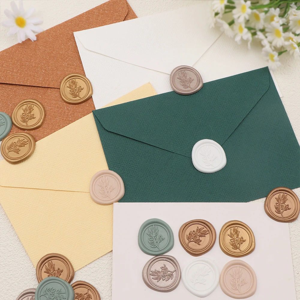 25pcs/set Olive Branches Leafy - Wax Seal Stamp Set ulasan dan harga