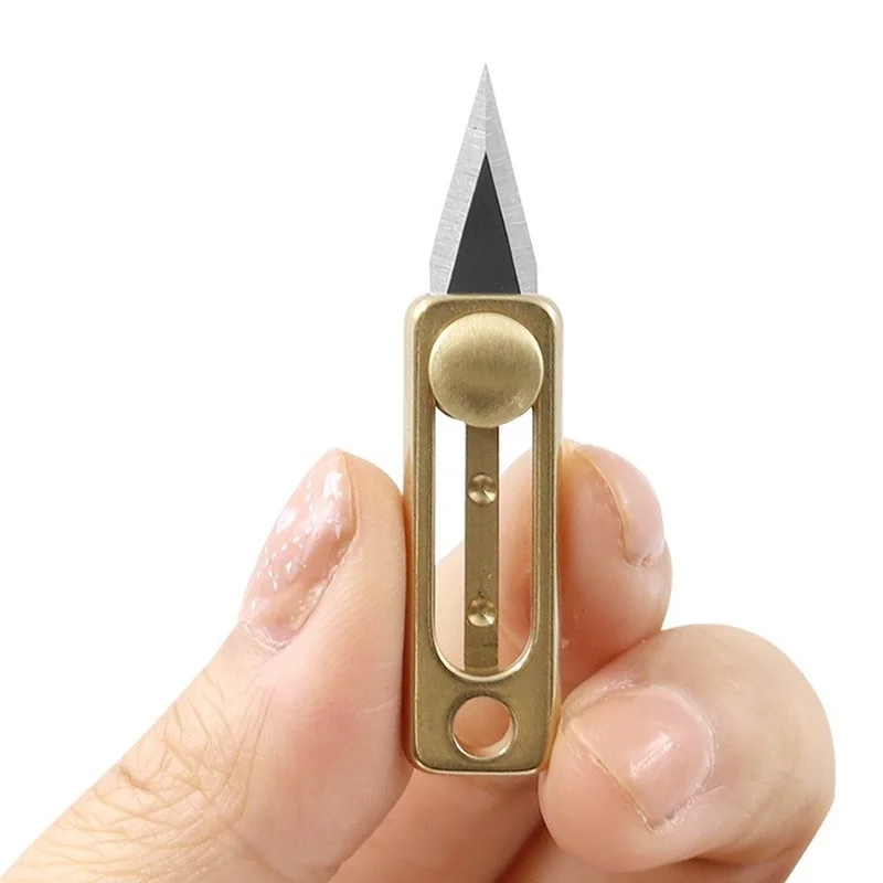 Mini Brass Stainless Steel Kni - Letter Opener Brass ulasan dan harga