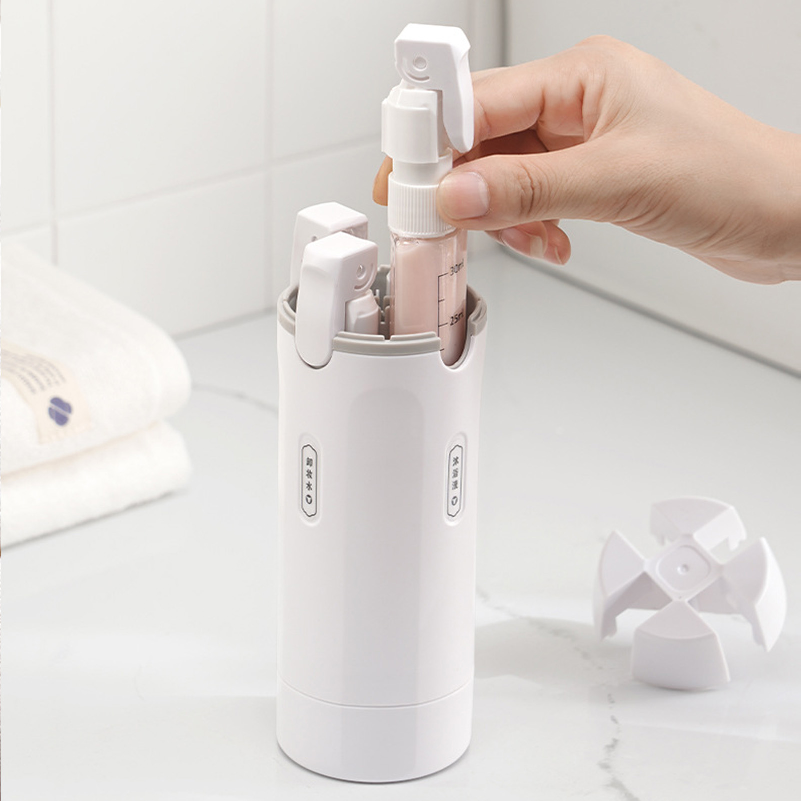 4-in-1 Travel Liquid Dispenser - Gel Refill Pack ulasan dan harga