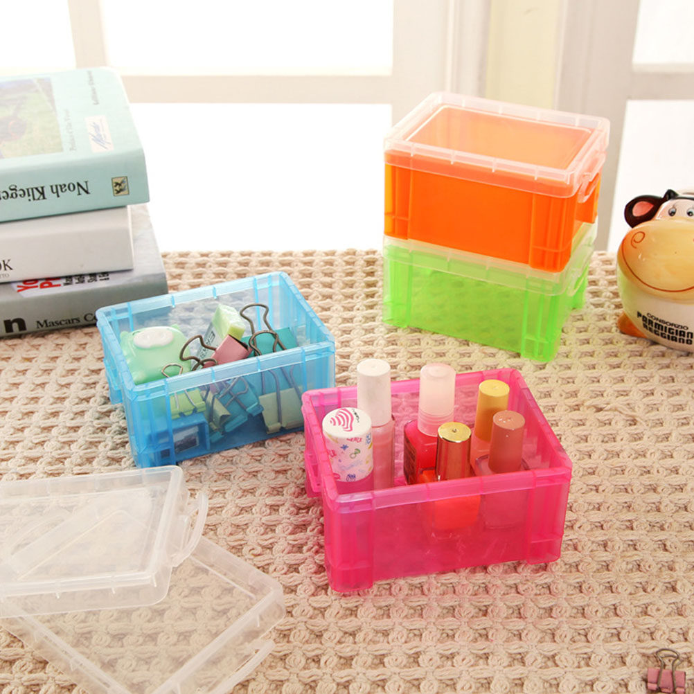 4Pcs Colorful Desktop Storage  - Card Index Box ulasan dan harga
