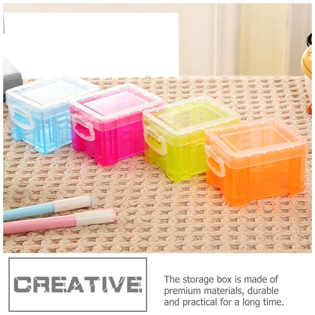 4Pcs Colorful Desktop Storage  - Card Index Box ulasan dan harga