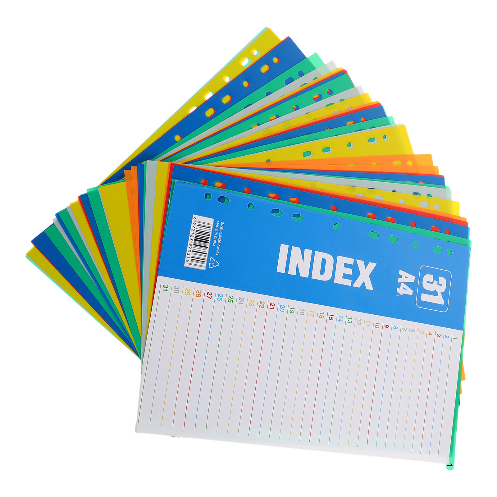 1Set Dividers A4 11-Hole Binde - Tab Divider A4 ulasan dan harga