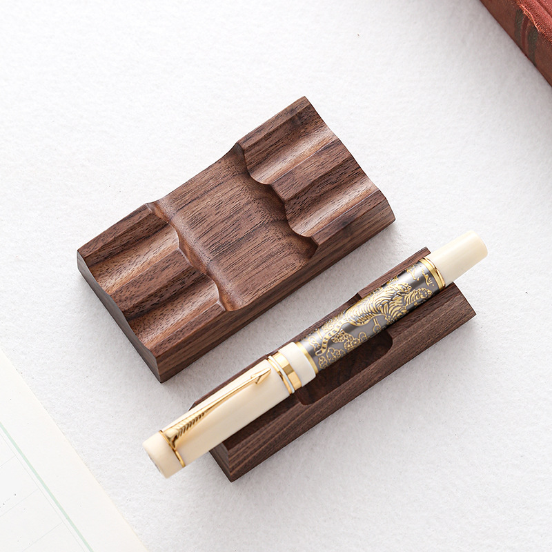 Walnut Wood Pen Holder Stand f - Pen Rest Single ulasan dan harga