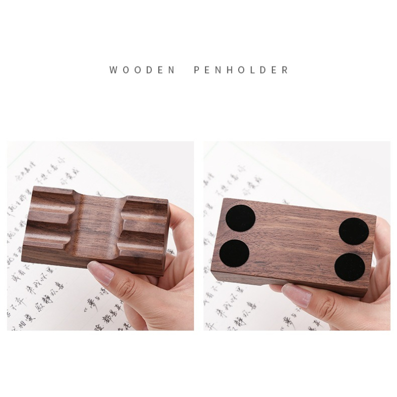 Walnut Wood Pen Holder Stand f - Pen Rest Single ulasan dan harga