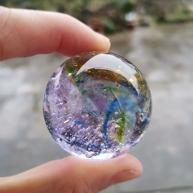 40mm Glazed Beads Ball Crystal - Paper Weight Crystal ulasan dan harga