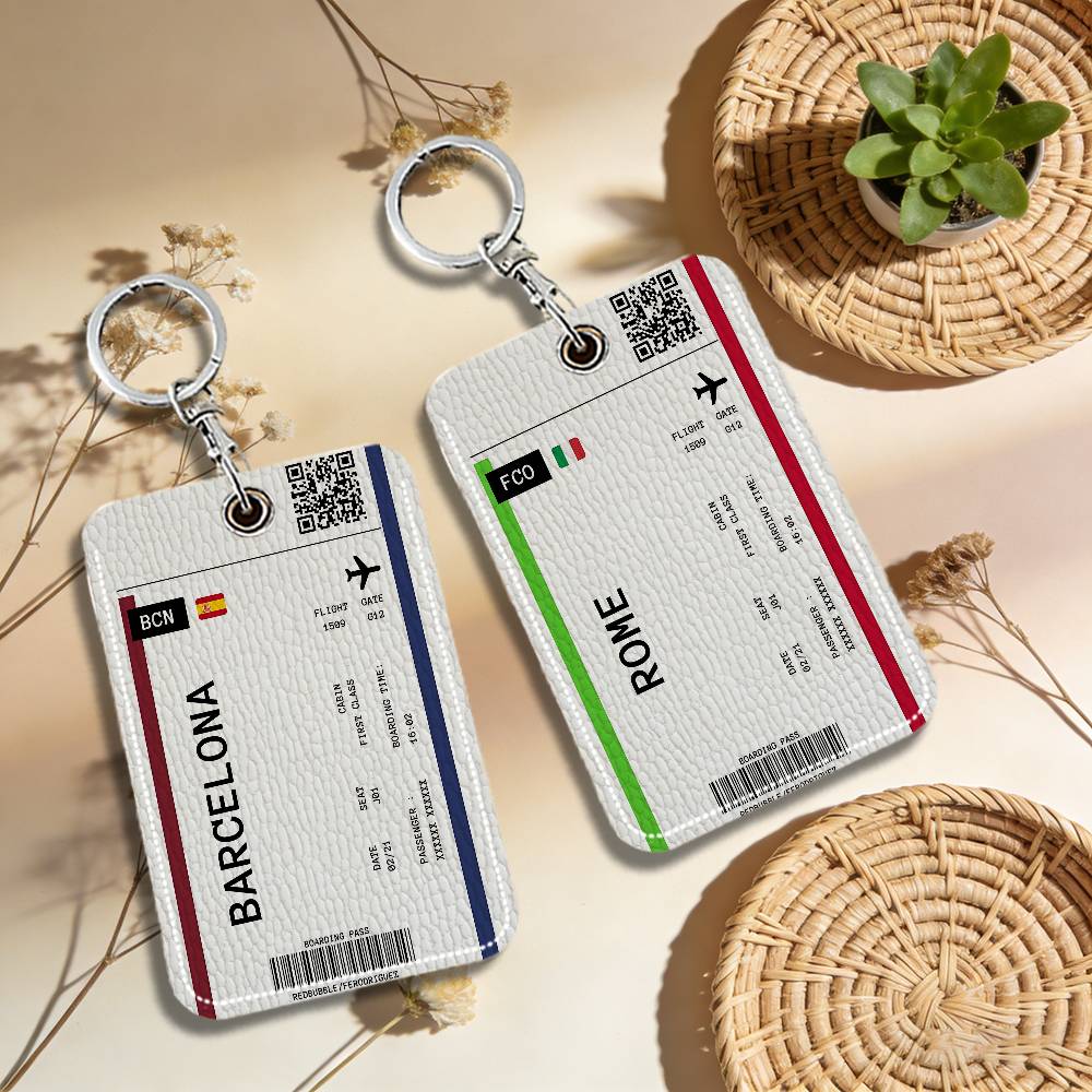 Boarding Pass Plane Ticket Lea - Card Index Box ulasan dan harga