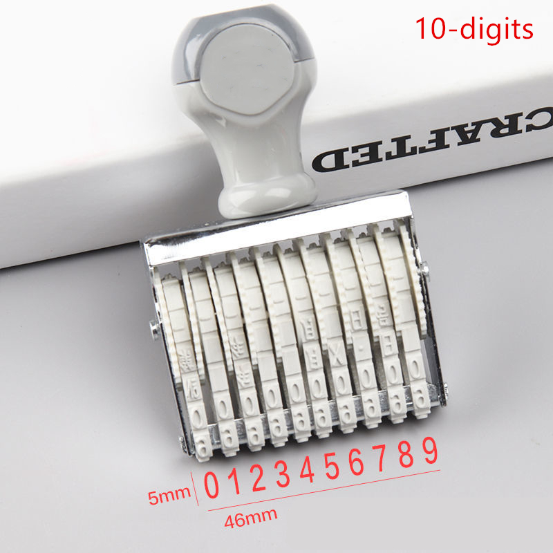 Portable 8/10 Digits Number St - Rubber Date Stamp ulasan dan harga