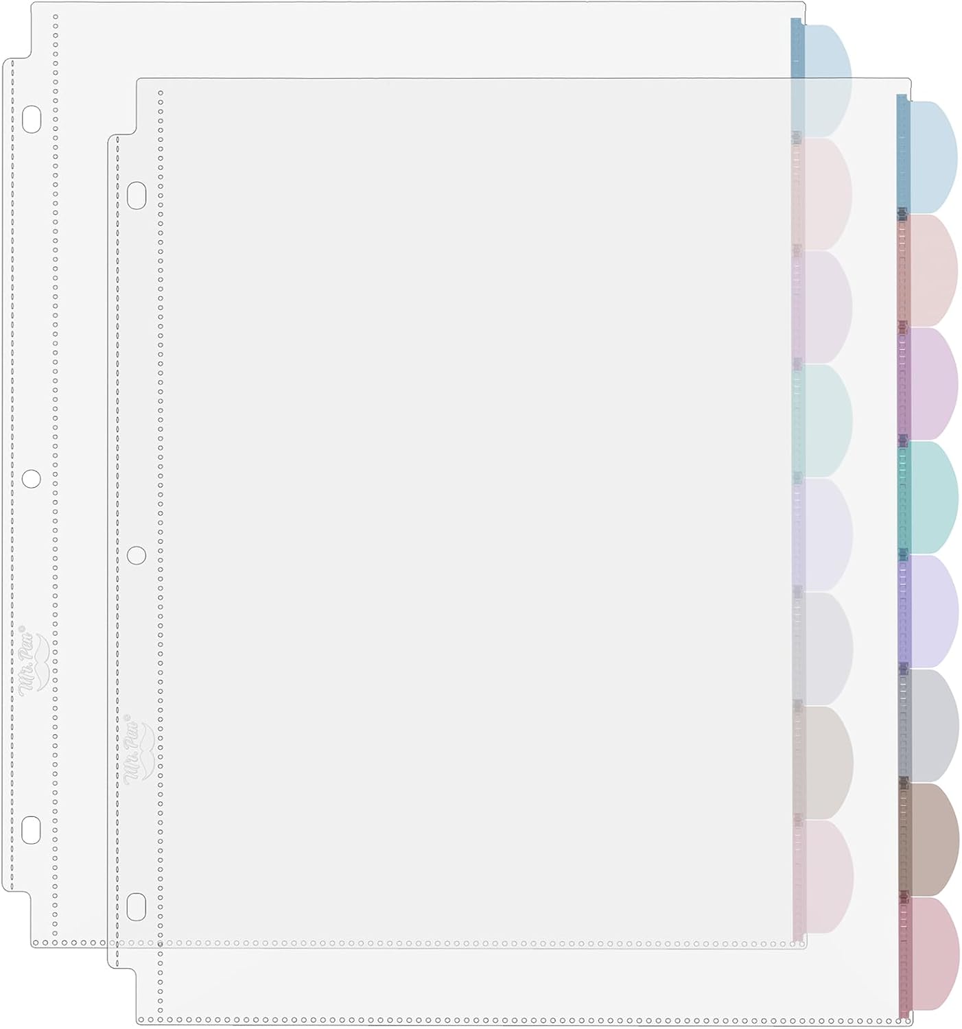 A4 Clear Sheet Protectors with - Tab Divider A4 ulasan dan harga
