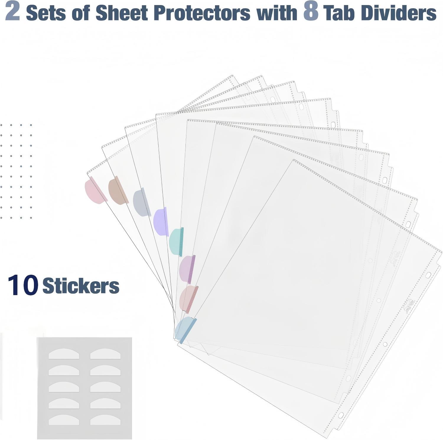 A4 Clear Sheet Protectors with - Tab Divider A4 ulasan dan harga