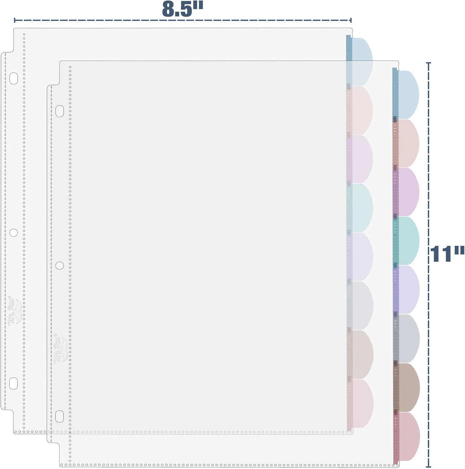 A4 Clear Sheet Protectors with - Tab Divider A4 ulasan dan harga