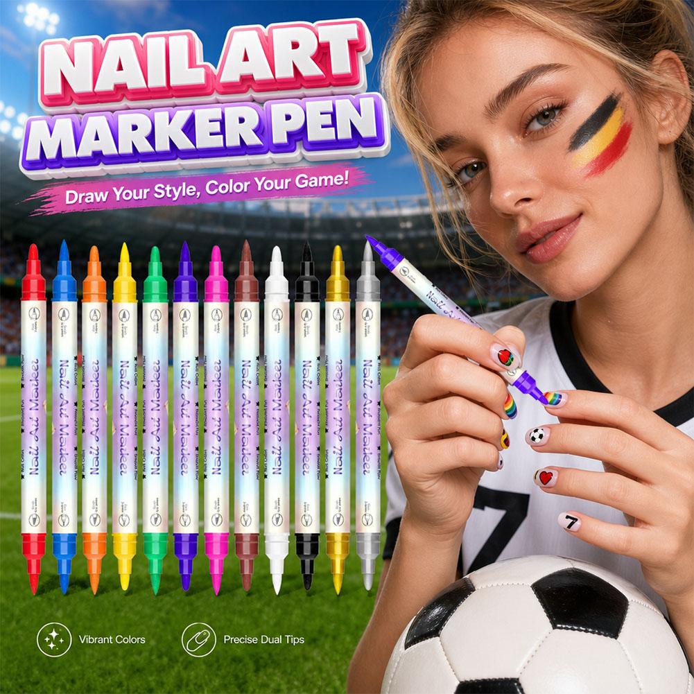 12/24 Colors Dual Tip Nail Art - Correction Pen Fine ulasan dan harga