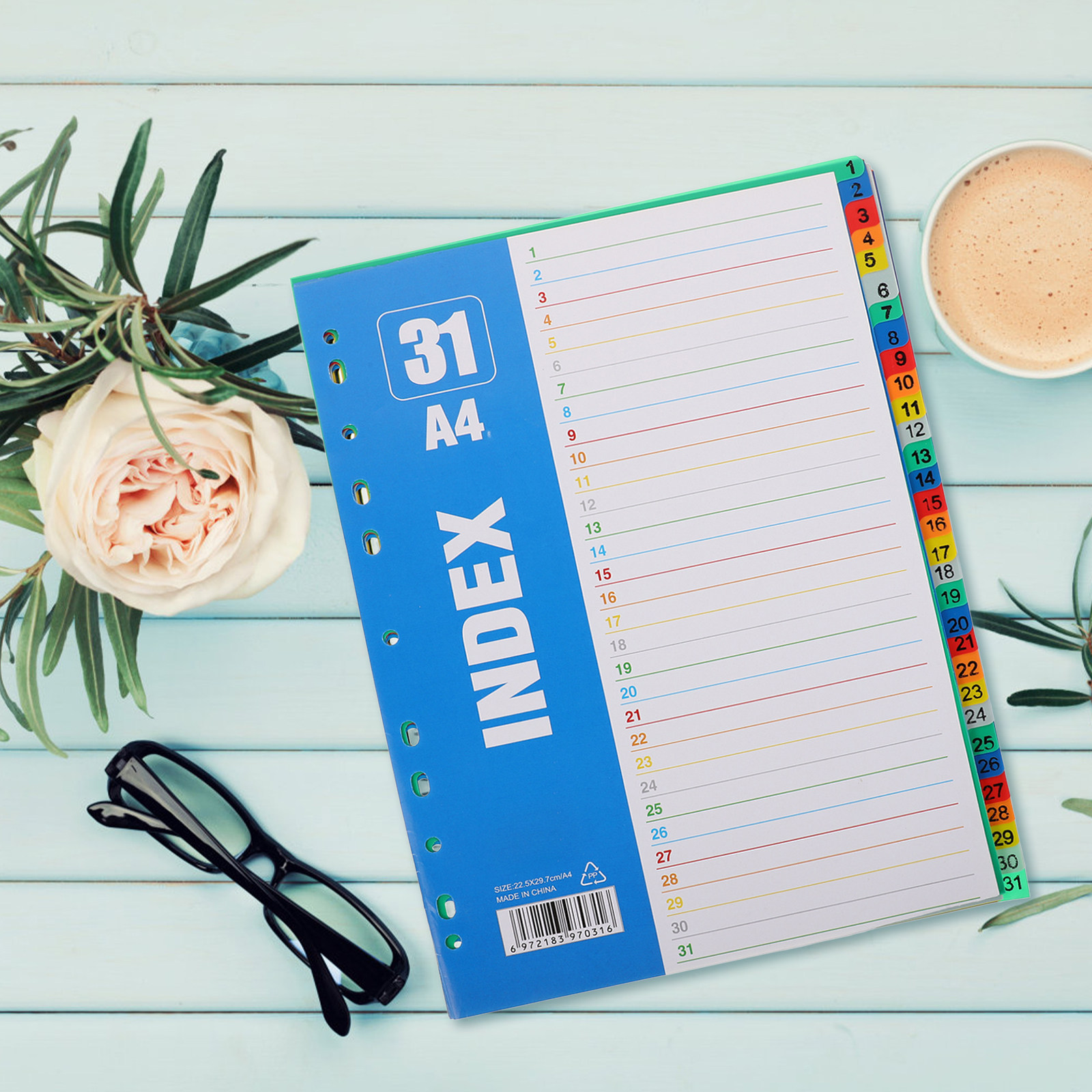 1Set Numbered Index Dividers A - Tab Divider A4 ulasan dan harga