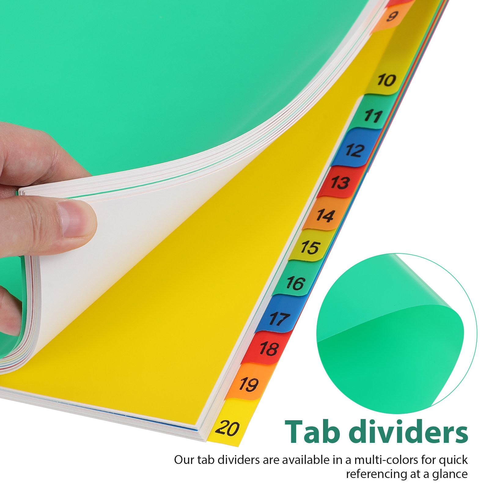 A4 Colorful Plastic Tab Divide - Tab Divider A4 ulasan dan harga