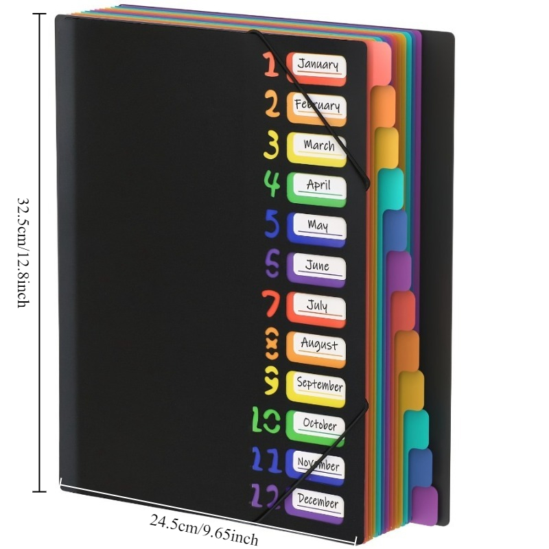 1Pc Black/White Cover Multi-La - Tab Divider A4 ulasan dan harga