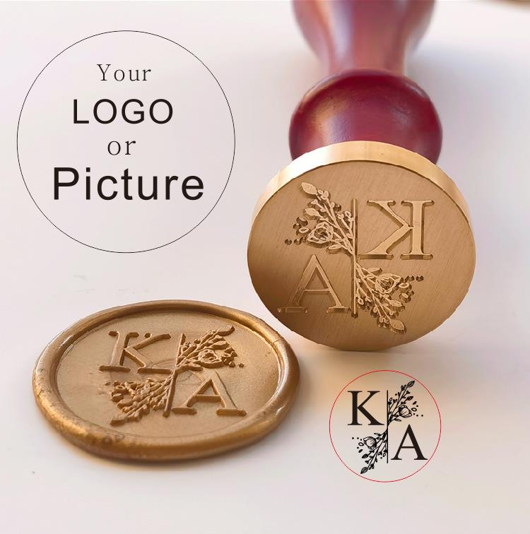 Custom Seal Wax Seal Stamp Cus - Rubber Date Stamp ulasan dan harga