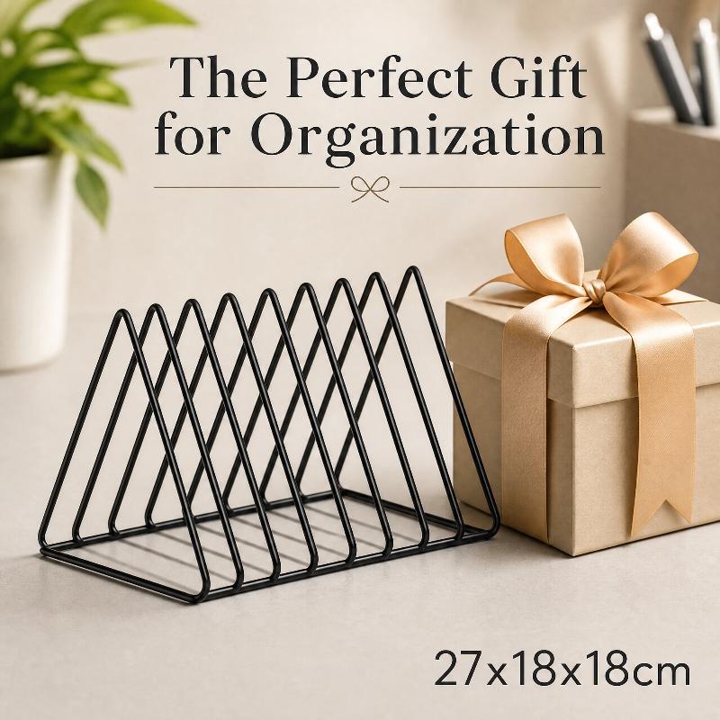 5/9 Grid Storage Rack Triangle - Magazine Holder Rack ulasan dan harga