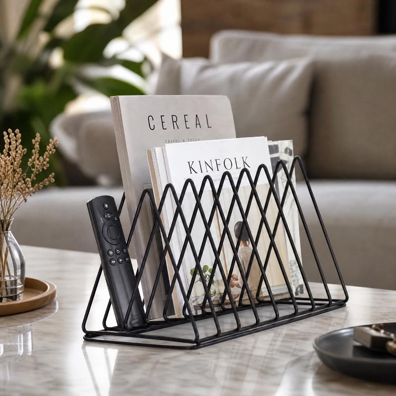 5/9 Grid Storage Rack Triangle - Magazine Holder Rack ulasan dan harga