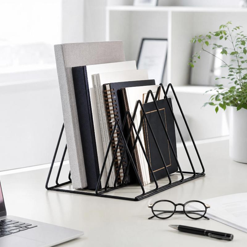 5/9 Grid Storage Rack Triangle - Magazine Holder Rack ulasan dan harga