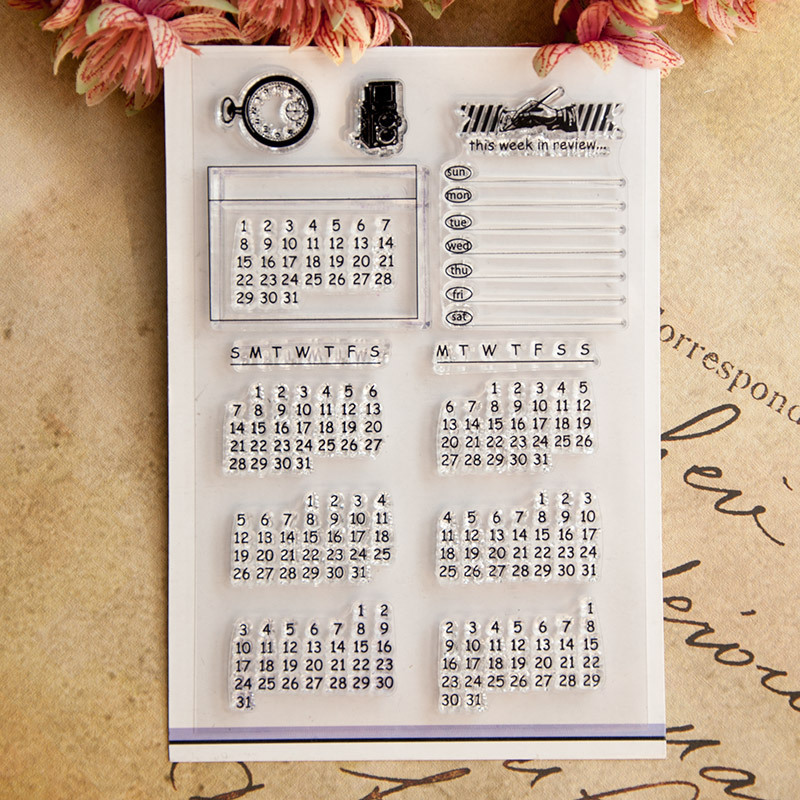 Date Week Month Number Symbol  - Rubber Date Stamp ulasan dan harga