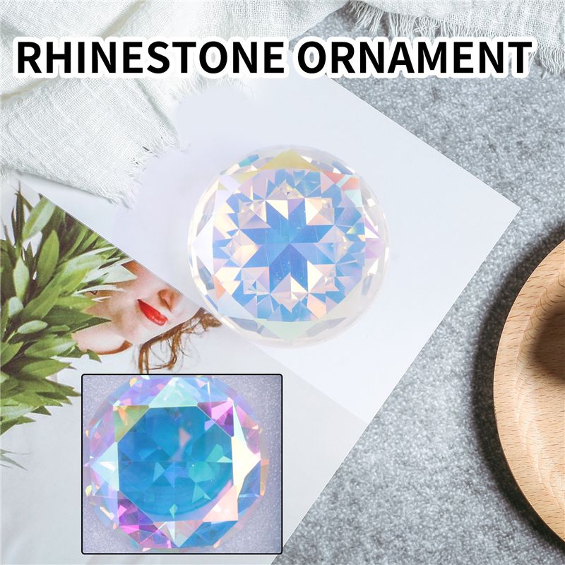 AT84-60Mm Crystal Diamond Pape - Paper Weight Crystal ulasan dan harga