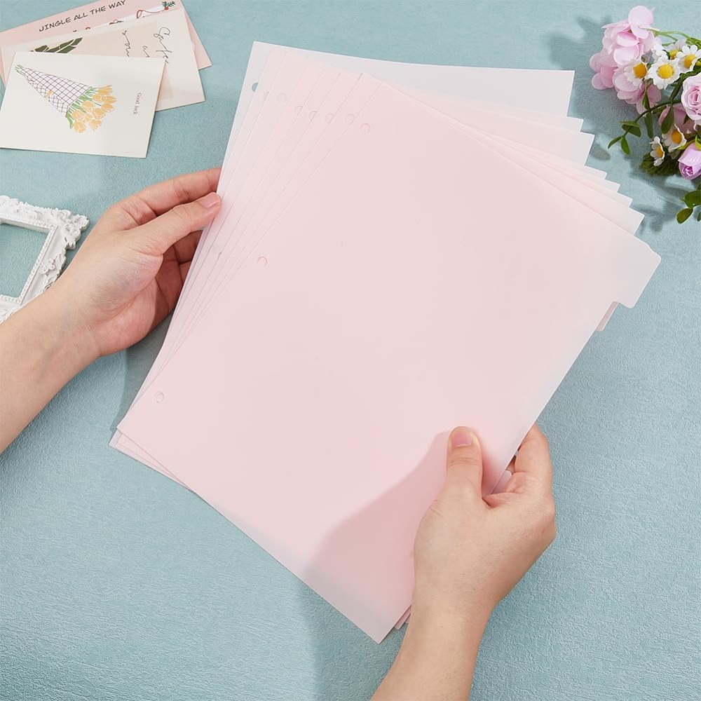 16 Sheets 3 Ring A4 Pink Binde - Tab Divider A4 ulasan dan harga