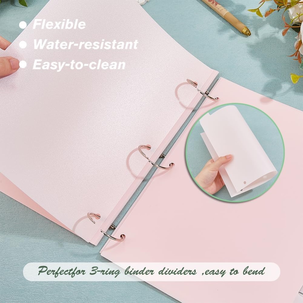 16 Sheets 3 Ring A4 Pink Binde - Tab Divider A4 ulasan dan harga