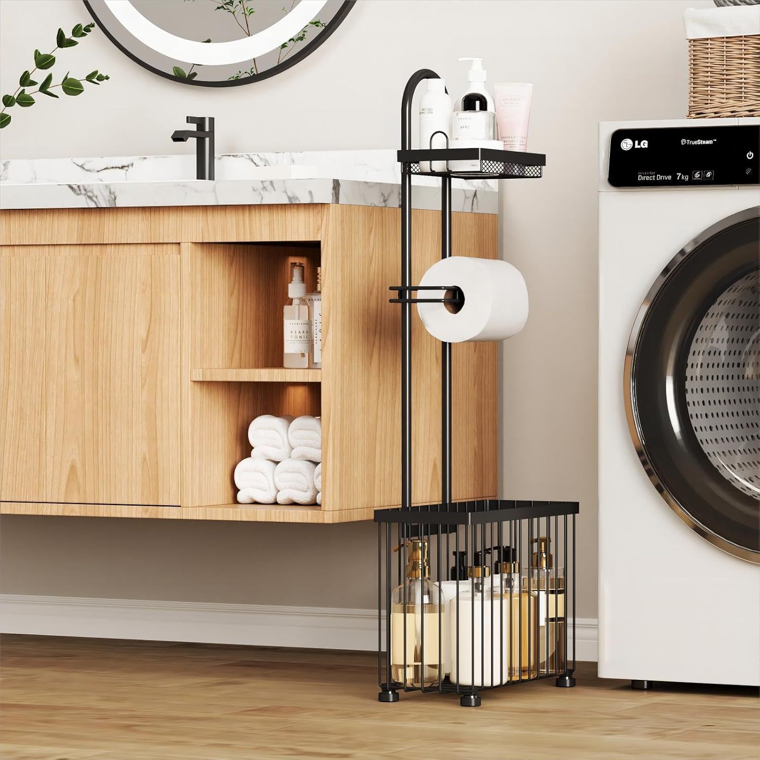 Black household bathroom tissu - Magazine Holder Rack ulasan dan harga