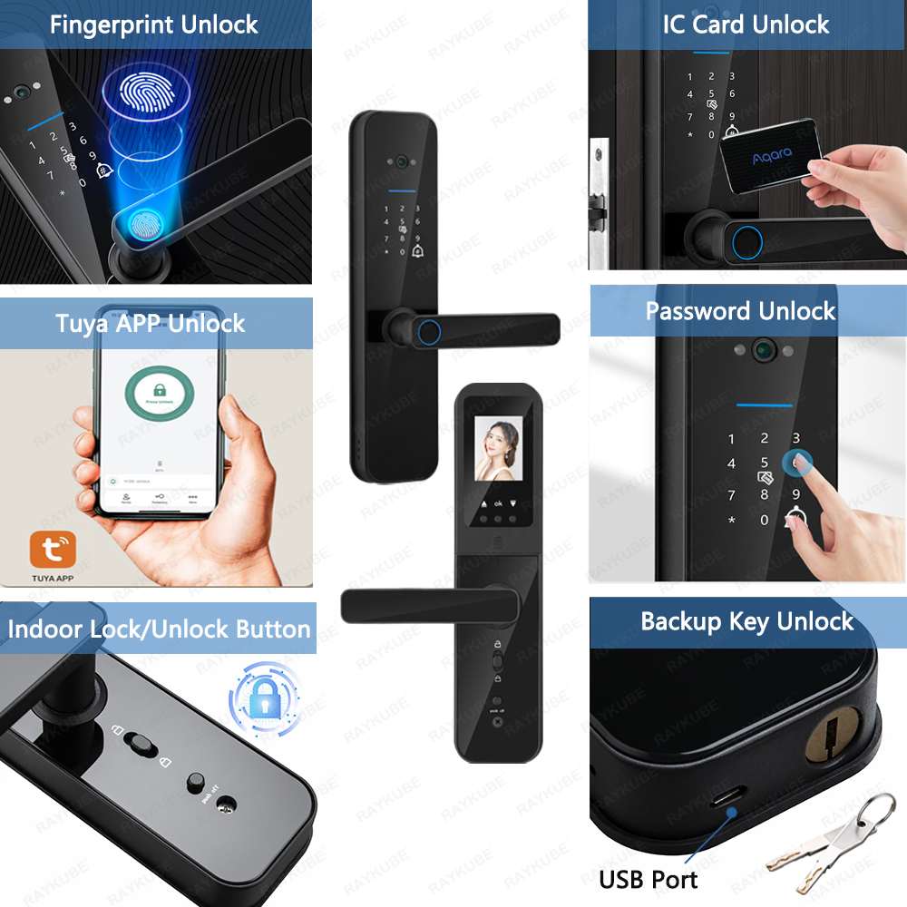 RAYKUBE F008 Tuya Wifi peephol - Letter Opener Brass ulasan dan harga