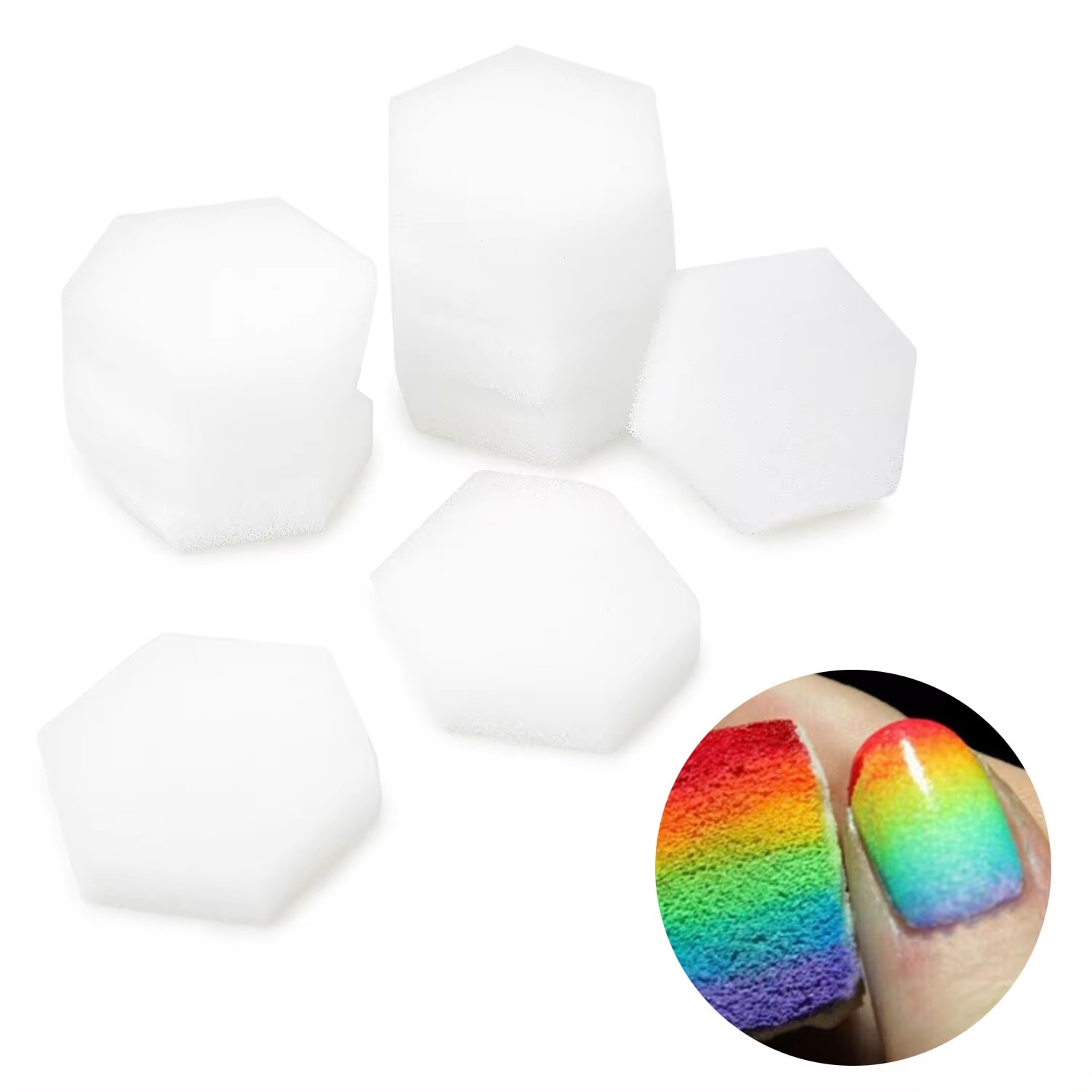 80Pcs Hexagon Soft Sponges, Li - Gel Refill Pack ulasan dan harga