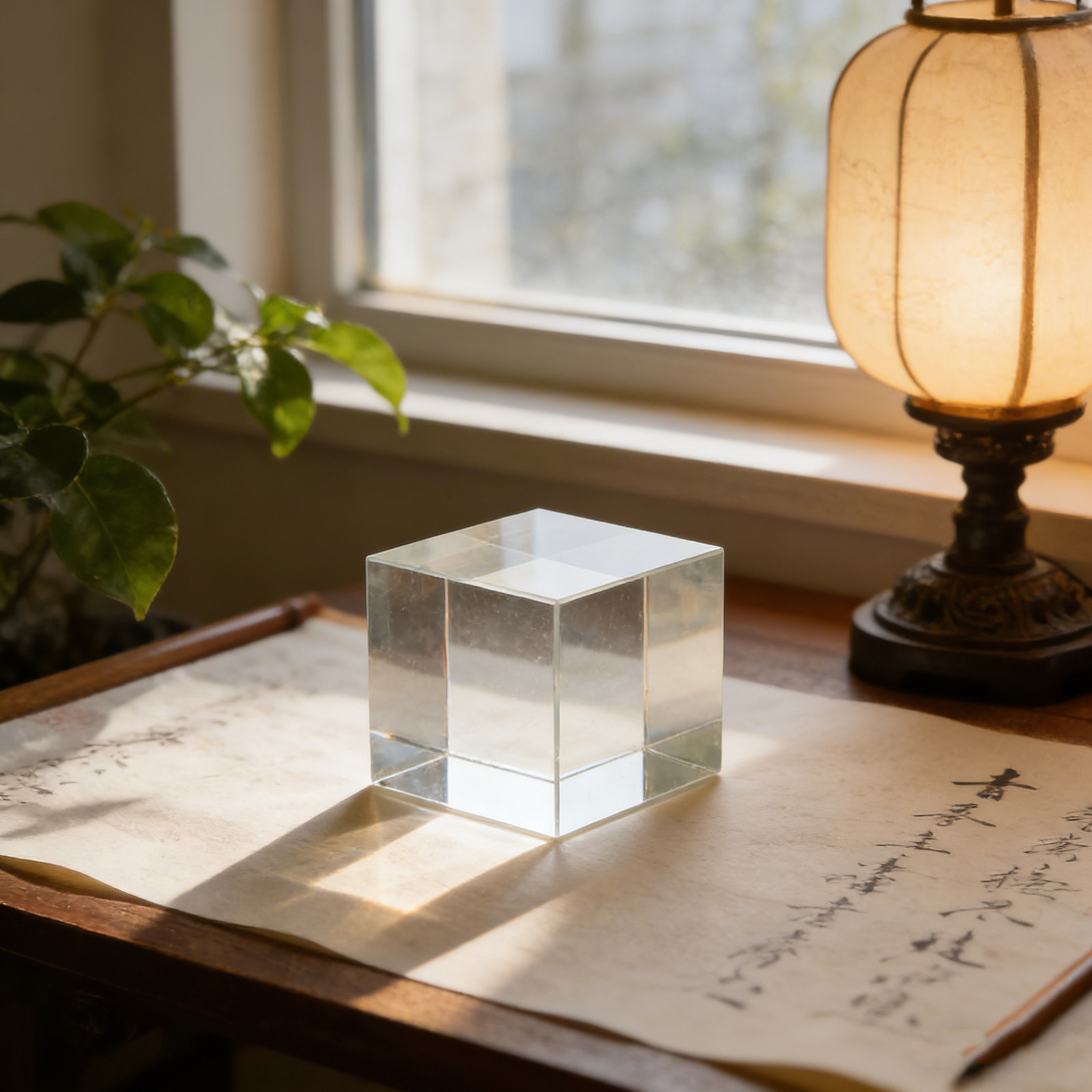 Square Crystal Paperweight Cle - Book Weight Glass ulasan dan harga