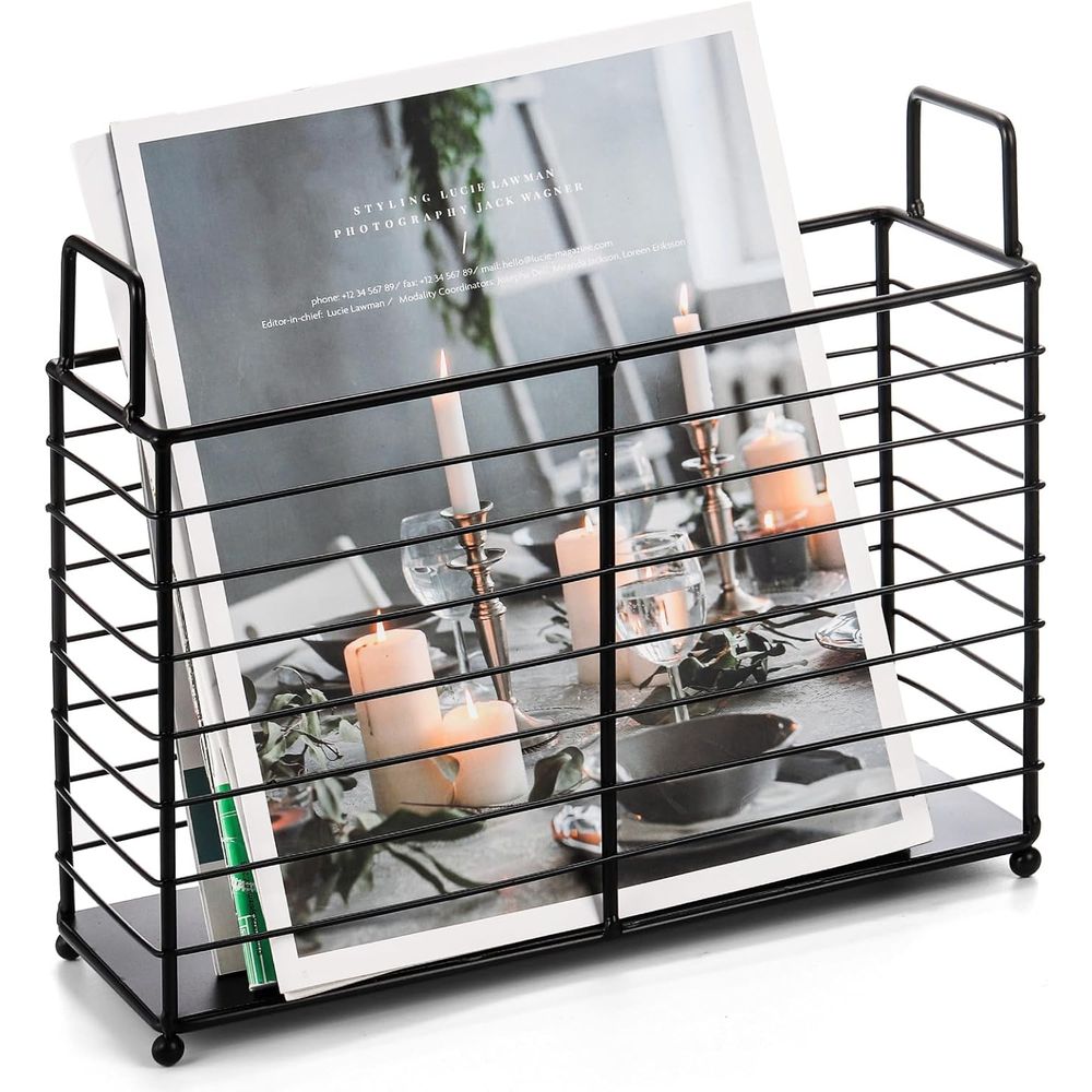 Metal Magazine Rack, Newspaper - Magazine Holder Rack ulasan dan harga