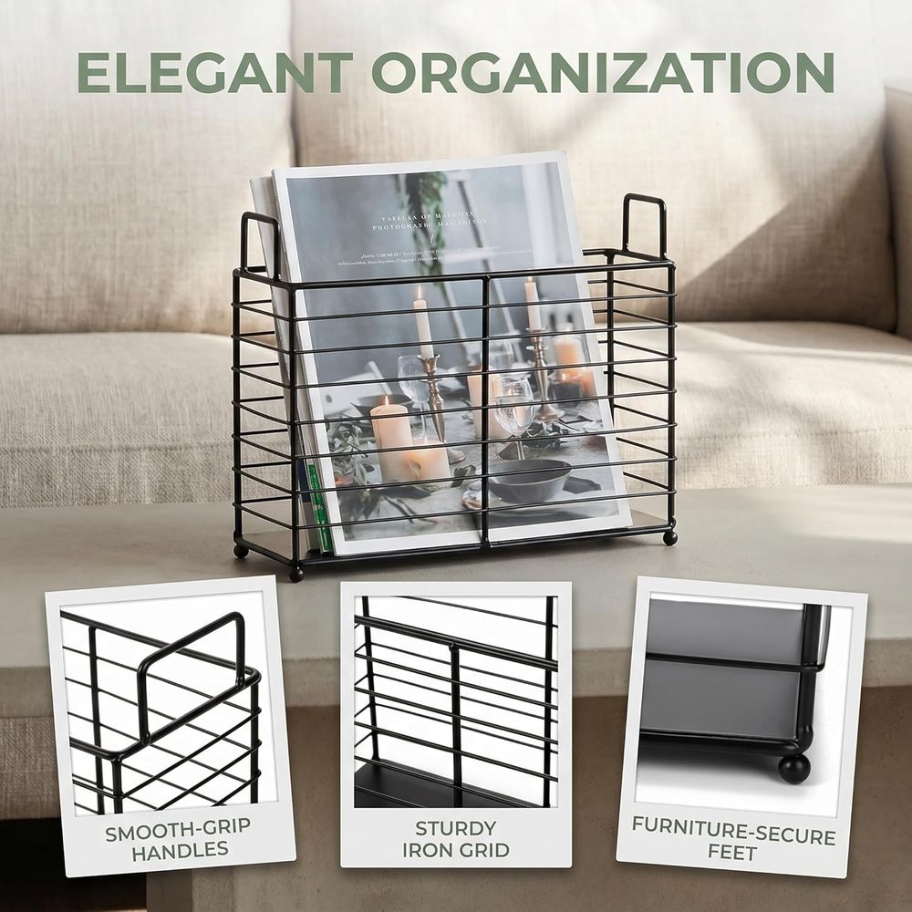 Metal Magazine Rack, Newspaper - Magazine Holder Rack ulasan dan harga