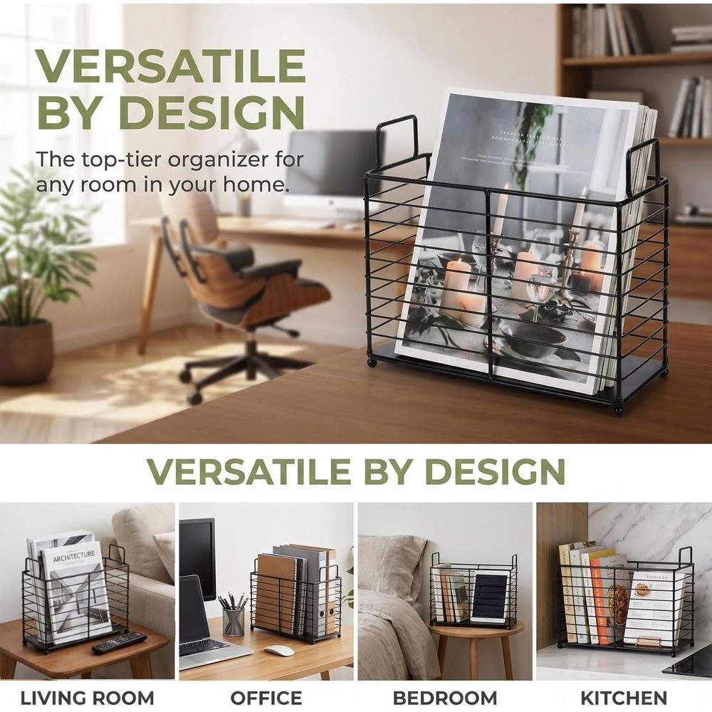 Metal Magazine Rack, Newspaper - Magazine Holder Rack ulasan dan harga
